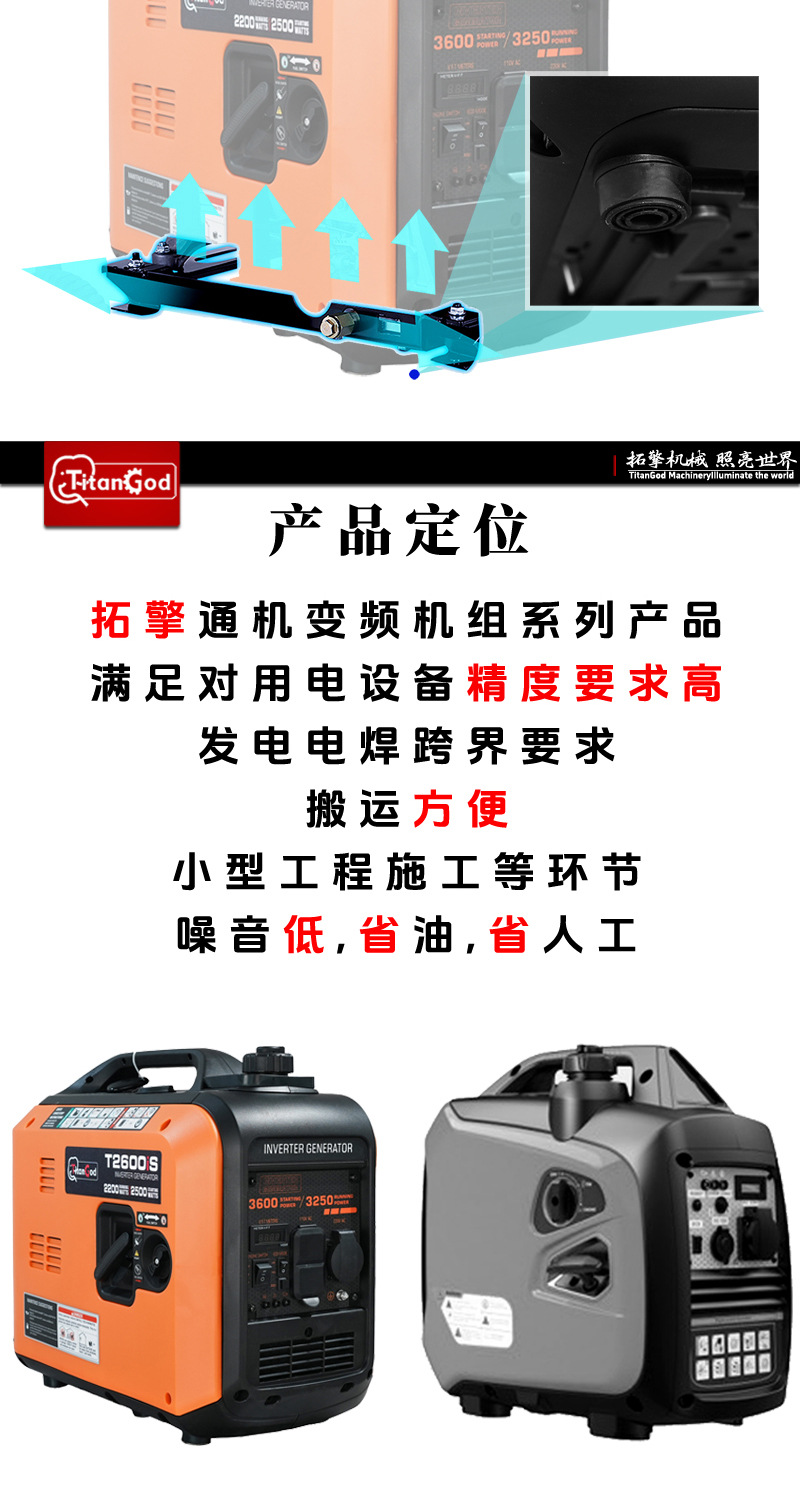 One-Touch Start 4.5Kw 110V/220V Dual-Voltage Generator for Self-Driving Travel, Dual-Fuel Gasoline Generator Set