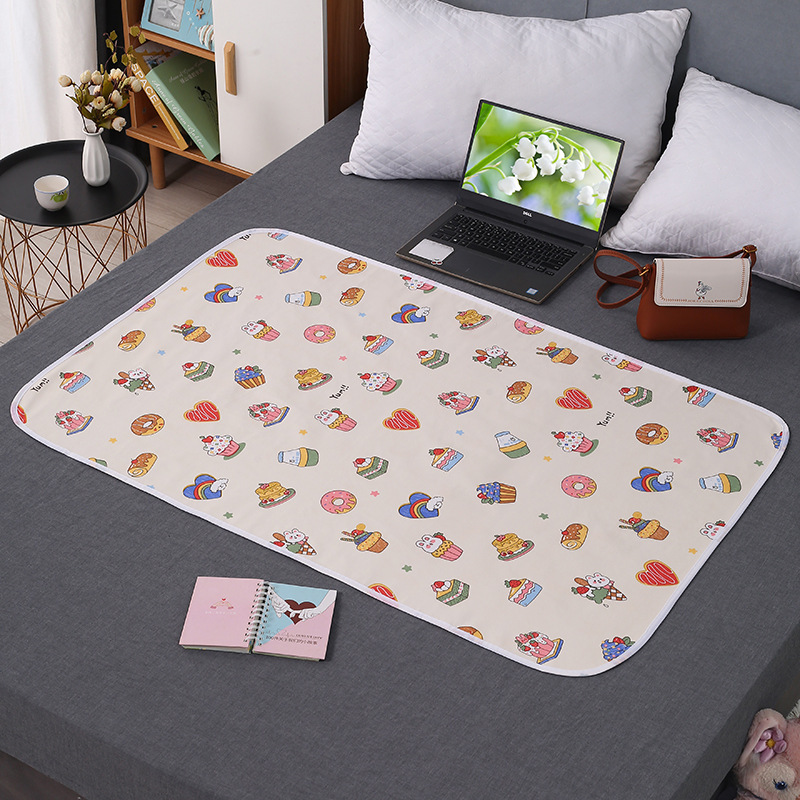 Cojín menstrual impermeable lavable Tía grande estera para estudiantes a prueba de fugas período menstrual pequeño colchón