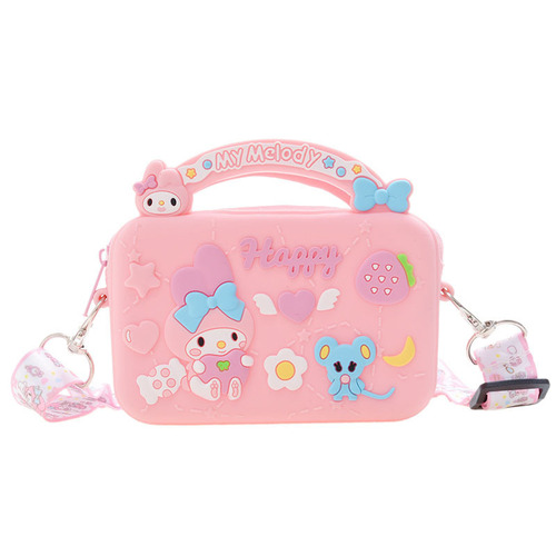 Wholesale Stellar Children's Handbag Stitch Cartoon Silicone Bag Melody Crossbody Small Bag Trendy Accessories