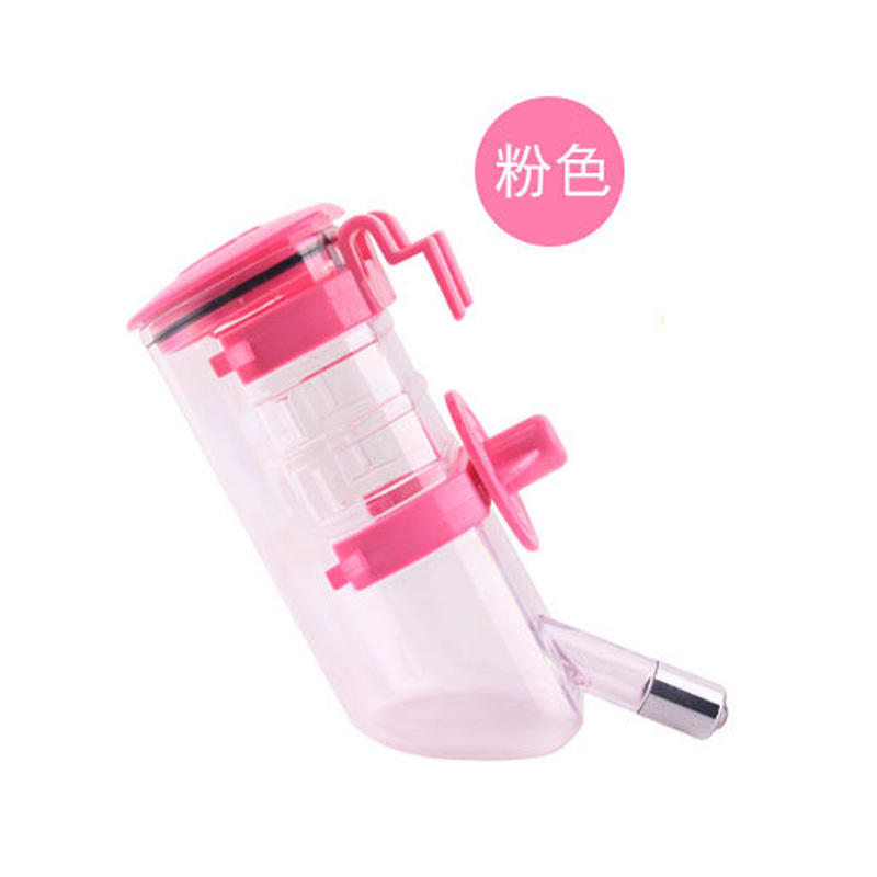 Colgando de agua para mascotas taza colgante jaula mascota fuente de agua de gran capacidad de alimentación automática de agua 350ml perro hervidor de agua alimentador