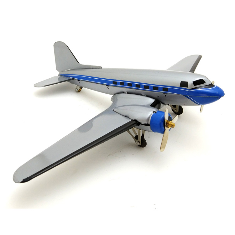 MF3307 道格拉斯DC-3客机创意礼品个性摆件摄影道具铁皮玩具批发