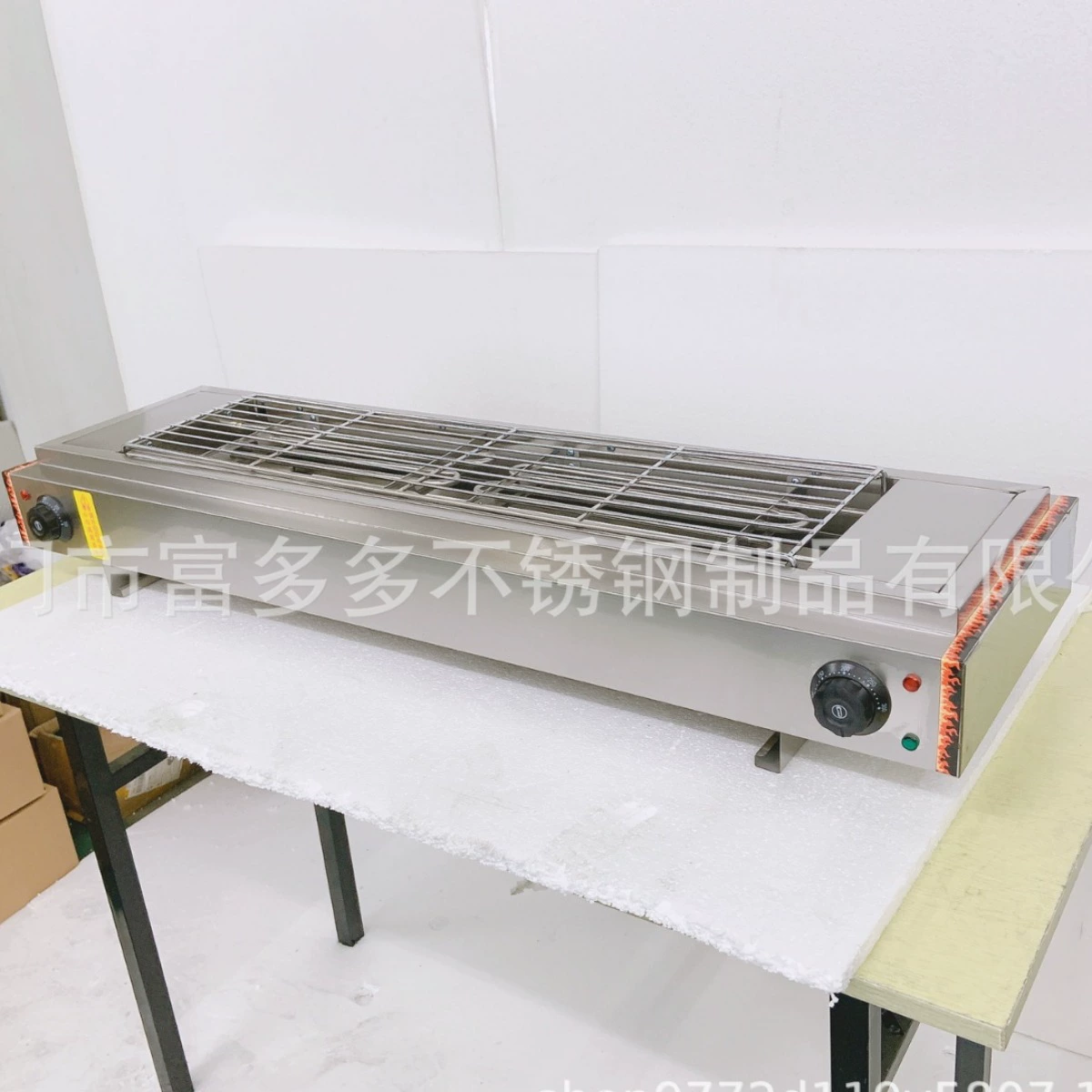 Коммерческая 1 м 1 электрическая духовка гриль для барбекю 5600 Вт мощный корпус из нержавеющей стали электрический гриль для барбекю завод оптом