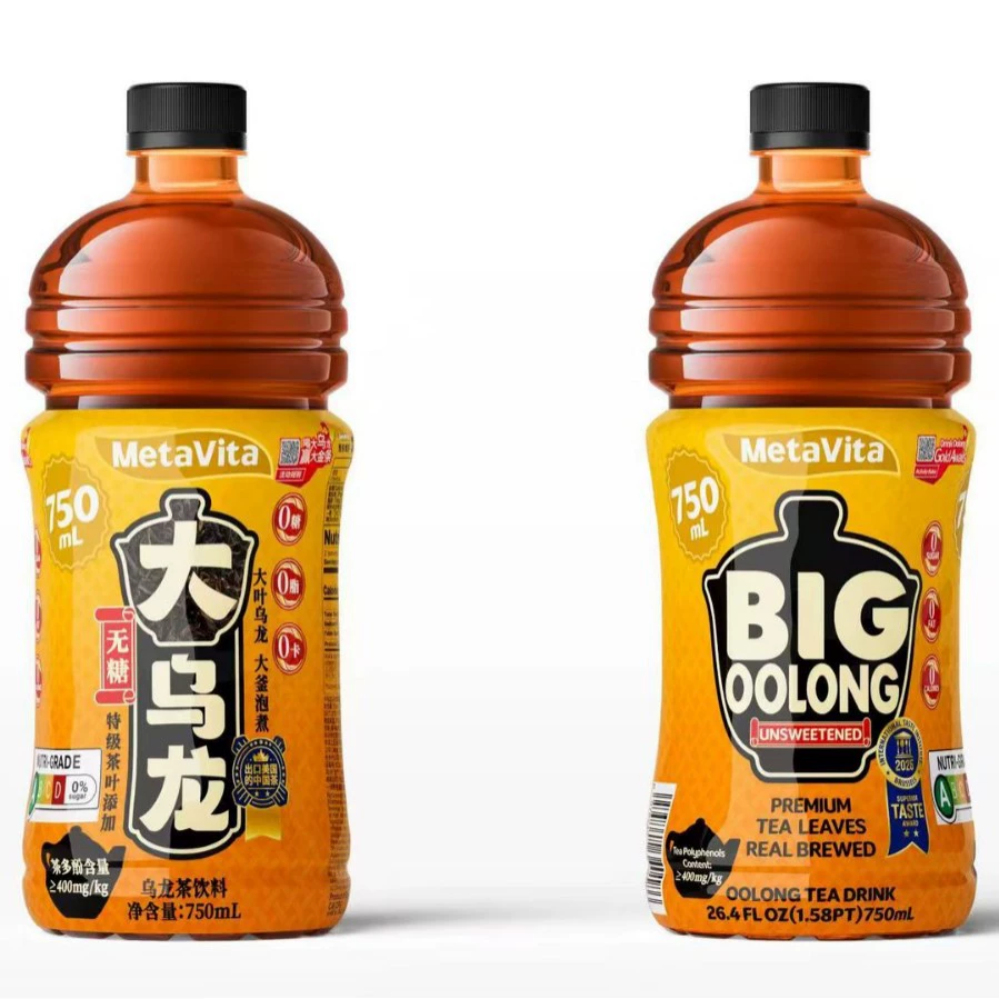 Meta Vita Макдовидо без сахара Большой Улун Большой Жасмин Чайный напиток Special Anxi Большой лист Улун в бутылках