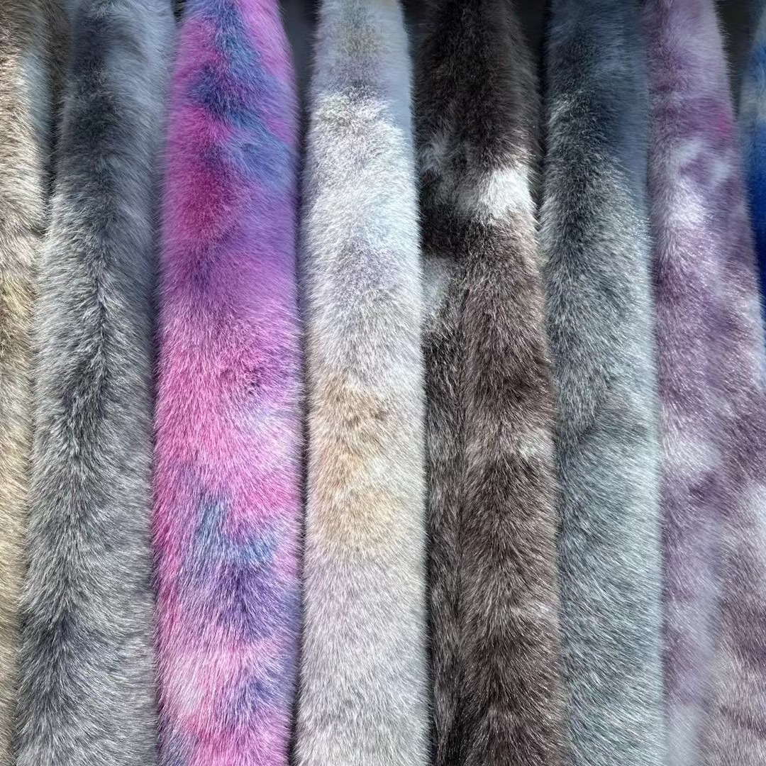 Fox colorido pequeño zorro teñido pequeño zorro oro estampado tela de moda ropa infantil bolsas juguetes