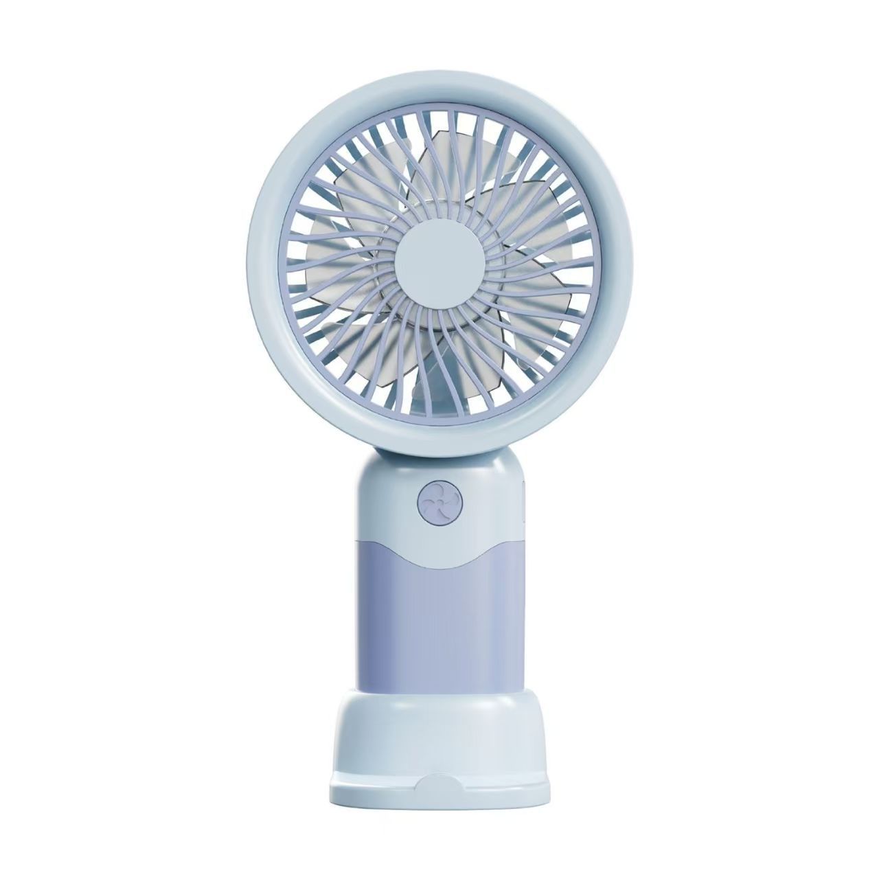 Mini Ventilador Portátil de Mano y Escritorio Recargable USB 3 Velocidades con Base de Plástico