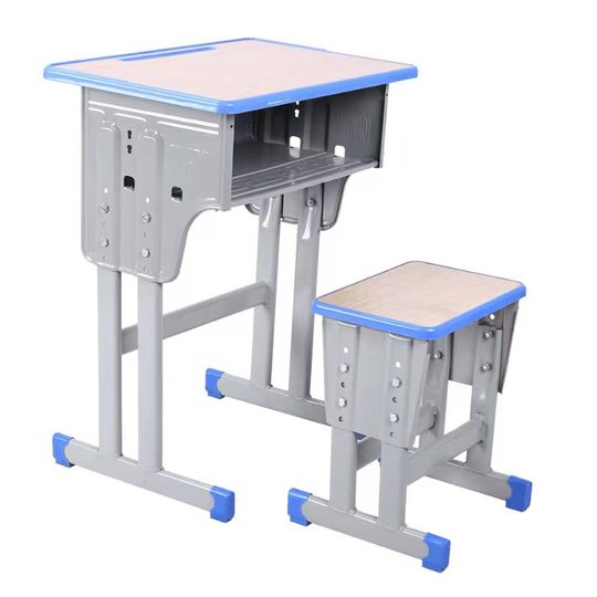 Desk and chair factory direct sales school single double student guidance institution adjustable study desk training desk and chair wholesale