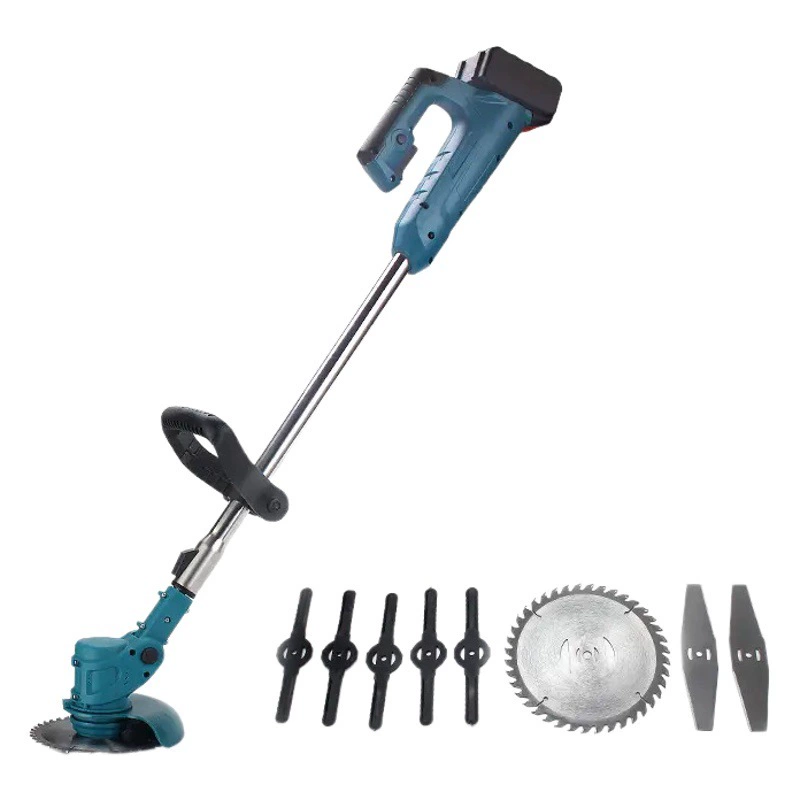 Литиевый электрический культиватор, газонокосилка, многофункциональный аккумуляторный инструмент для очистки земли и садоводства, триммер для травы, кусторез.