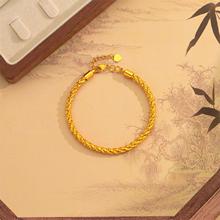 啐冰麻花手镯简约小众气质百搭2025新款复古高级感手饰送女友礼物