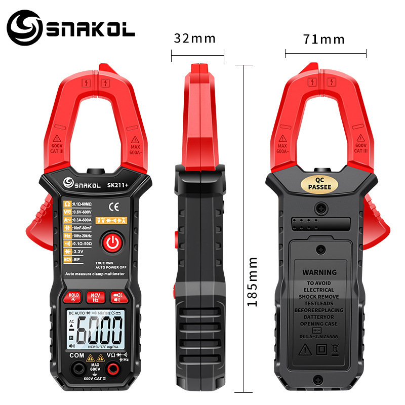 スナイコsk211音声放送デジタルクランプメータ知能防焼電気技師万能電気メーター自動レンジ電気|undefined