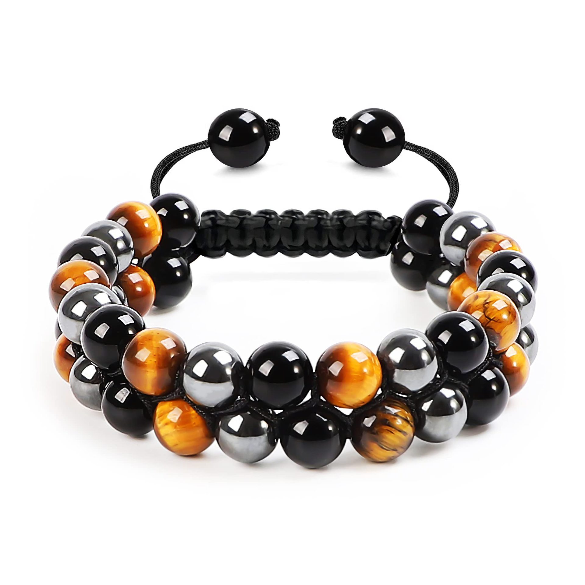 Retro Gradient Color natural stone Handmade Bracelets 1 Piece