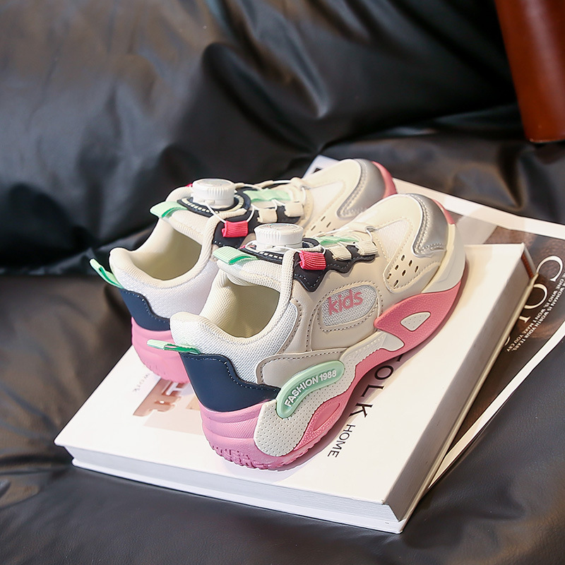 Scarpe da ginnastica robuste per bambini – Scarpe da basket in pelle PU impermeabili per ragazzi e ragazze – Leggere e antiscivolo per giocare all'aperto_voghion.com