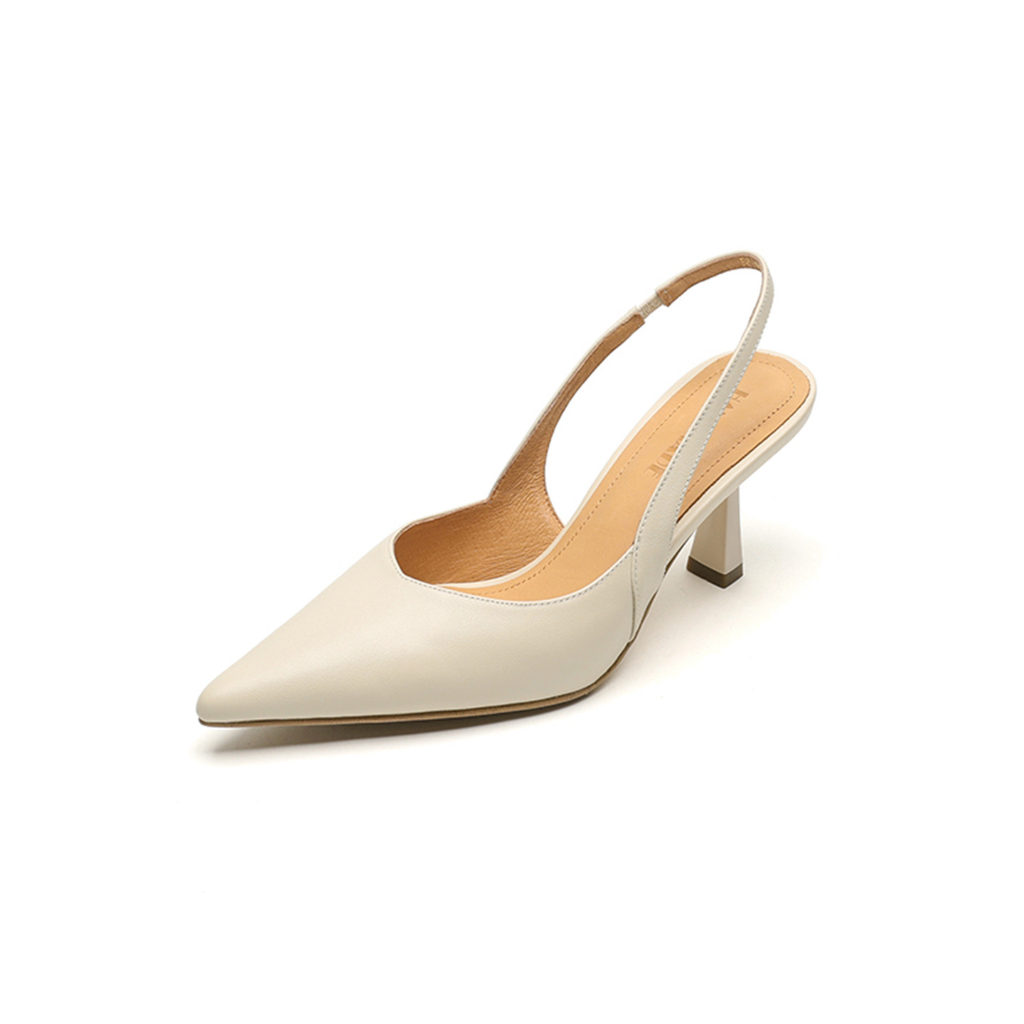 Sandal cao gót nữ mũi nhọn quai khóa, gót 9 cm phong cách Hàn Quốc — Rượu vang đỏ