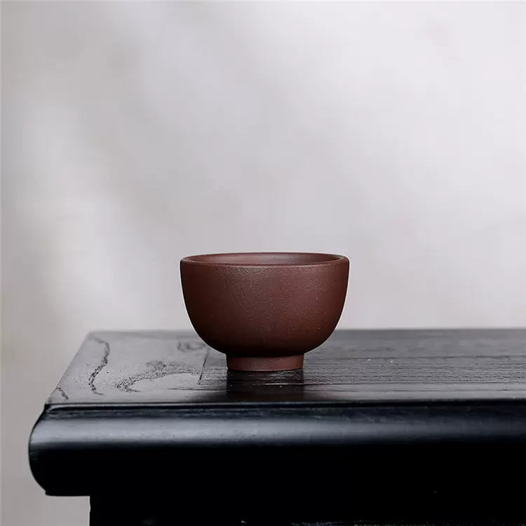 批发宜兴紫砂品茗杯原矿紫泥手工家用功夫品茗杯紫砂壶批发代发