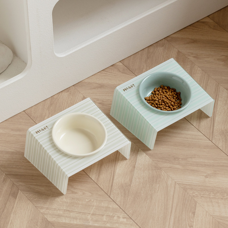 Tacos de cerámica para gatos Tacos de comida para gatos Tacos de arroz Tacos de comida para gatos de pies altos Tacos de agua para gatos y perros Tacos de agua para mascotas acrílicos