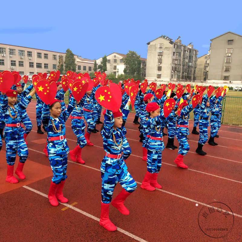 中国心手拿道具心形幼儿园舞蹈道具运动会入场开幕式爱心表演道具