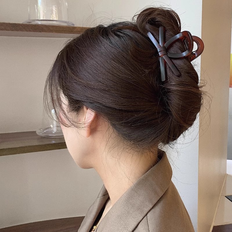 Fjärilsrosett hårklämma för kvinnor elegant håruppsättning_voghion.com
