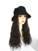 Manufactor wholesale Wig Fisherman hat Pots hat Wig one Long curly hair Big wave Water ripples Wig