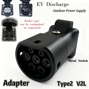 V2L Yeni Enerji Elektrikli Avtomobil Boşaltma Tapançası Adapteri Type2 Avropa və Amerika Standartı