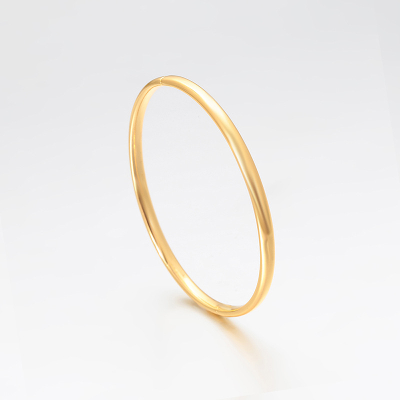Xuping imitación de oro ligero lujoso brillante pulsera de anillo simple aleación de cobre chapado 24k joyas transfronterizas europeas y estadounidenses