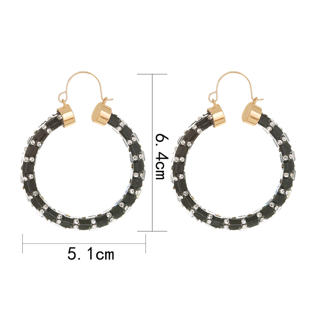 New Fashion Exaggerated Hoop Earrings Set display picture 1