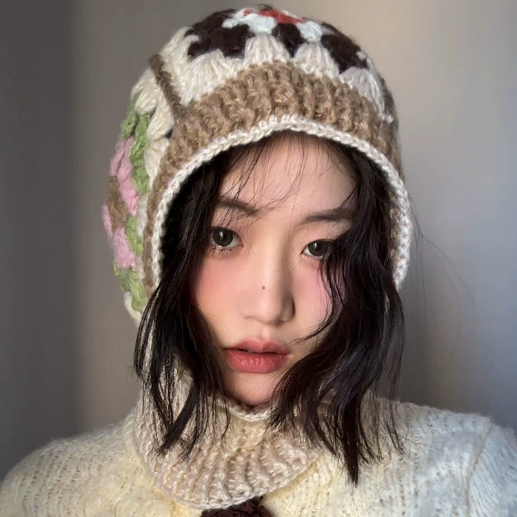 Зимняя crochet handmade, теплая вязанная шерстяная шарф, корейский стиль
