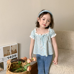 Vimont Children's Set 2024 Summer New Arrival Kids Korean Style Cardigan Top and Pants Baby Toddler Clothing