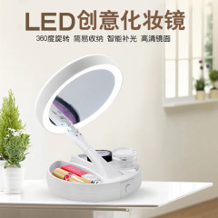 ミラー高精細化粧鏡便利なモバイル LED 化粧鏡ライトミラー美容ミラー卸売超クリアポータ​​ブル