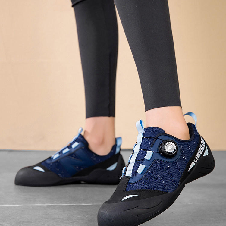 Children's climbing shoes, non-slip shoes, unisex adult bouldering shoes, outdoor professional shoes with rotating buckles, entry-level indoor training shoes