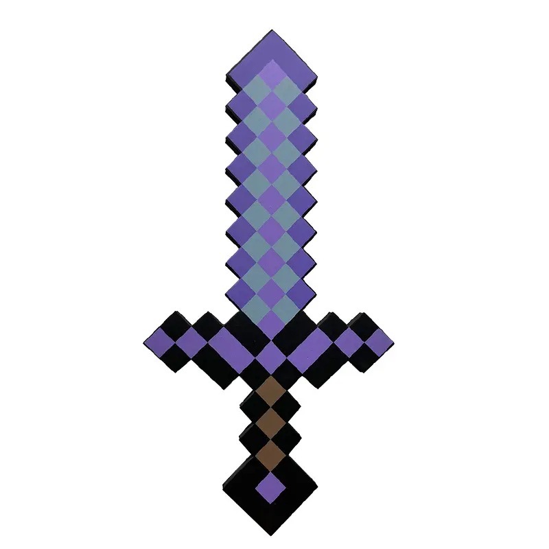 私の世界の周辺の泡のおもちゃの剣の原稿のゲームのレンガの剣の泡の武器のピクセルのおもちゃの模型|undefined