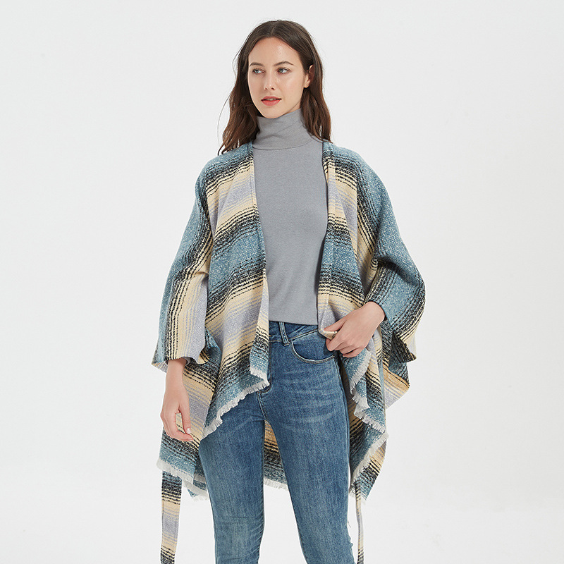 Shawl Classification Women's Vintage Style Plaid Acrylic Shawl