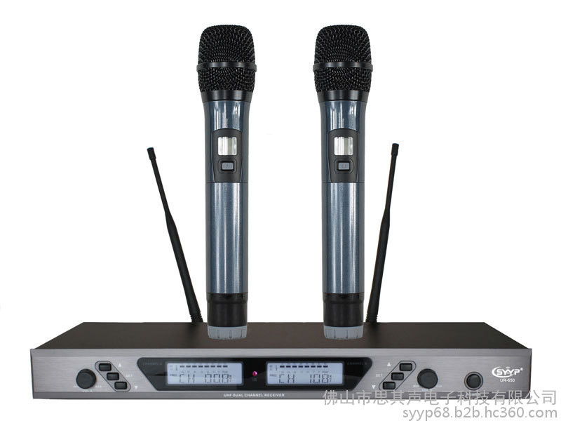 GOLDmicphone金麦风 一拖二无线手持麦克风话筒 KTV演出GM6650