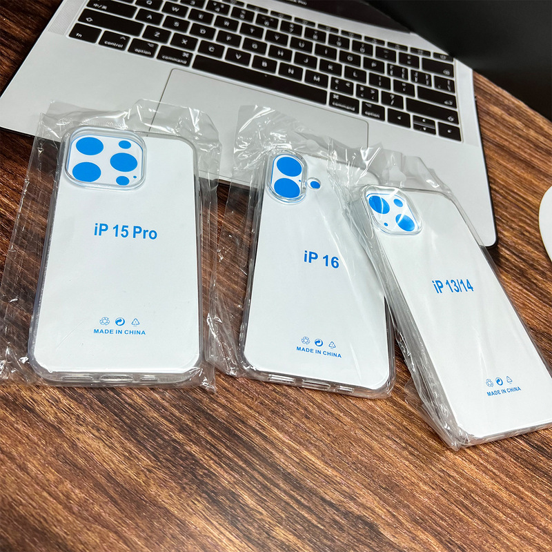 适用新17ProMax大孔TPU透明壳15pm简约13/14手机壳iphone11保护套|undefined