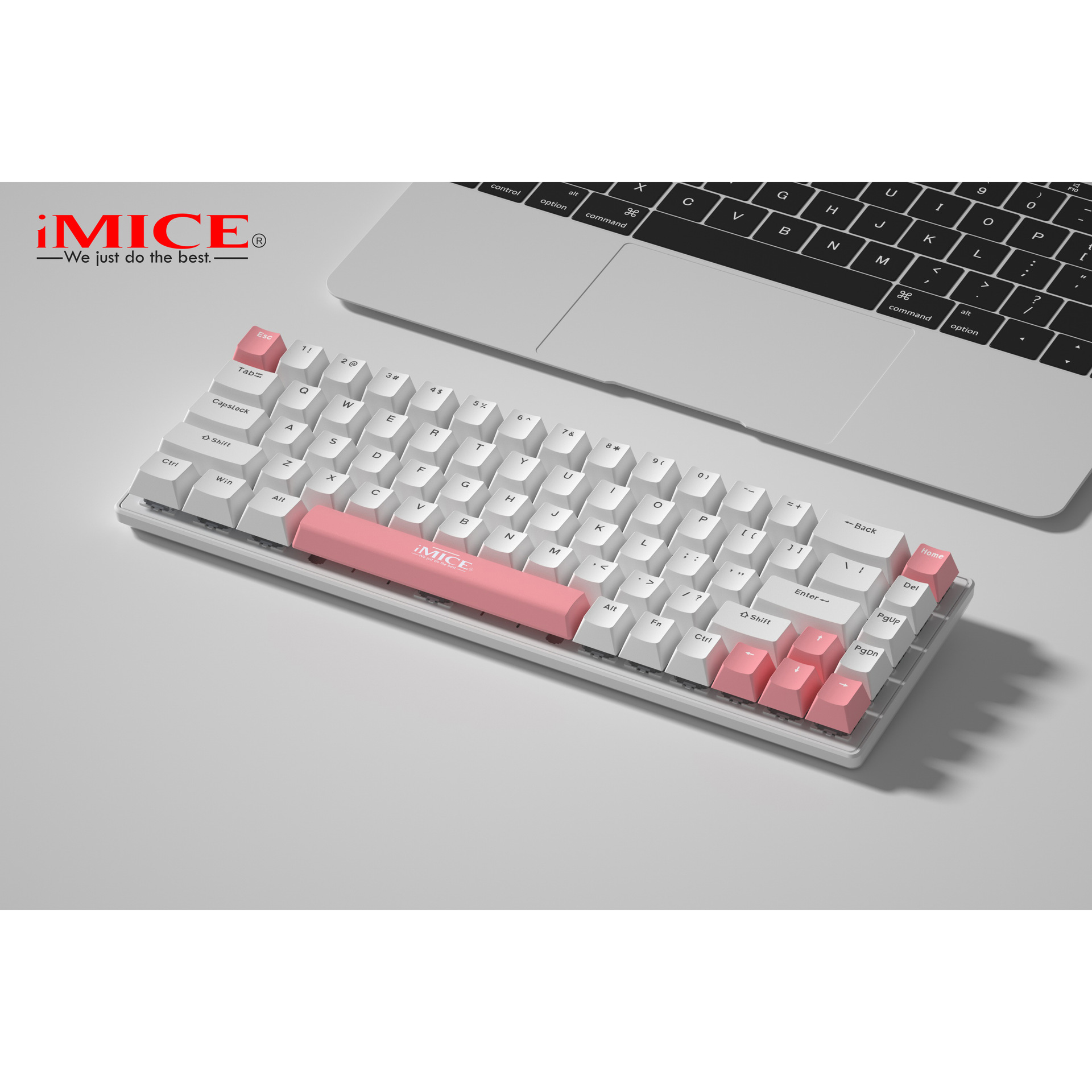 Procesamiento personalizado, teclado mecánico pequeño de una zona, multicolor, bloque de colores libre, eje azul, eje rojo, eje plomizante, eje negro opcional
