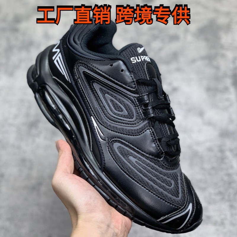 Foreign Trade Wholesale High-Quality Max98 Full-Length Air Cushion Running Shoes Retro Men's Running Shoes Thick-Soled Heightening Sports Shoes