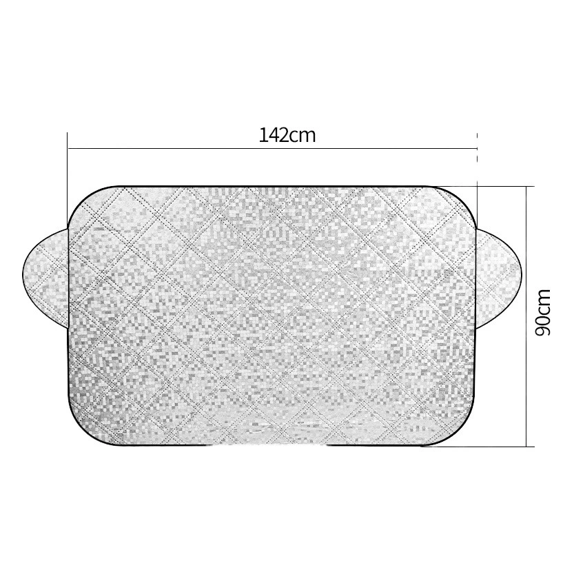 Автомобиль алюминиевая пленка хлопок Снежный щит переднее лобовое стекло Солнцезащитный козырек автомобиля 142*90 см автомобильный Снежный щит