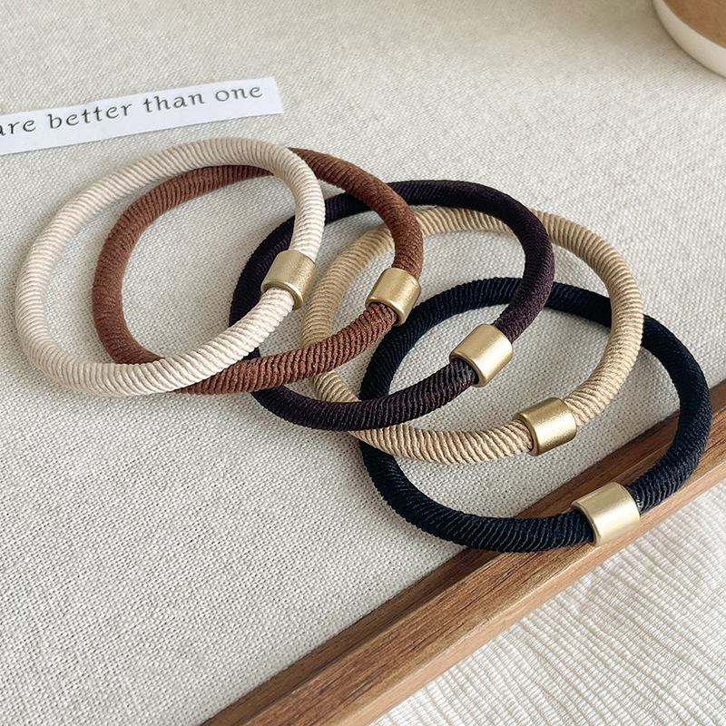 Cuerda para el cabello de dibujos animados, alta elasticidad y durabilidad, banda elástica para atar la cabeza, bola para mujer, lazo para el cabello, cuerda para la cabeza, nueva funda de cuero, accesorios para el cabello, todo fósforo