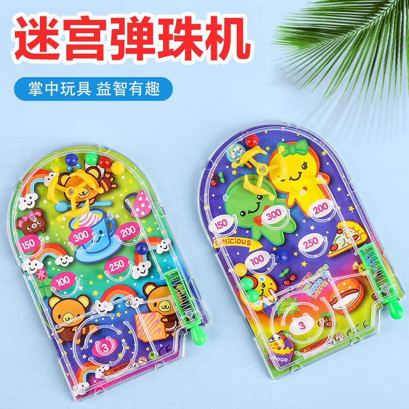 Pinball Scoring Machine Pinball Game Maze Ejection Machine Cartoon Handheld Creative Children's Leisure Toys