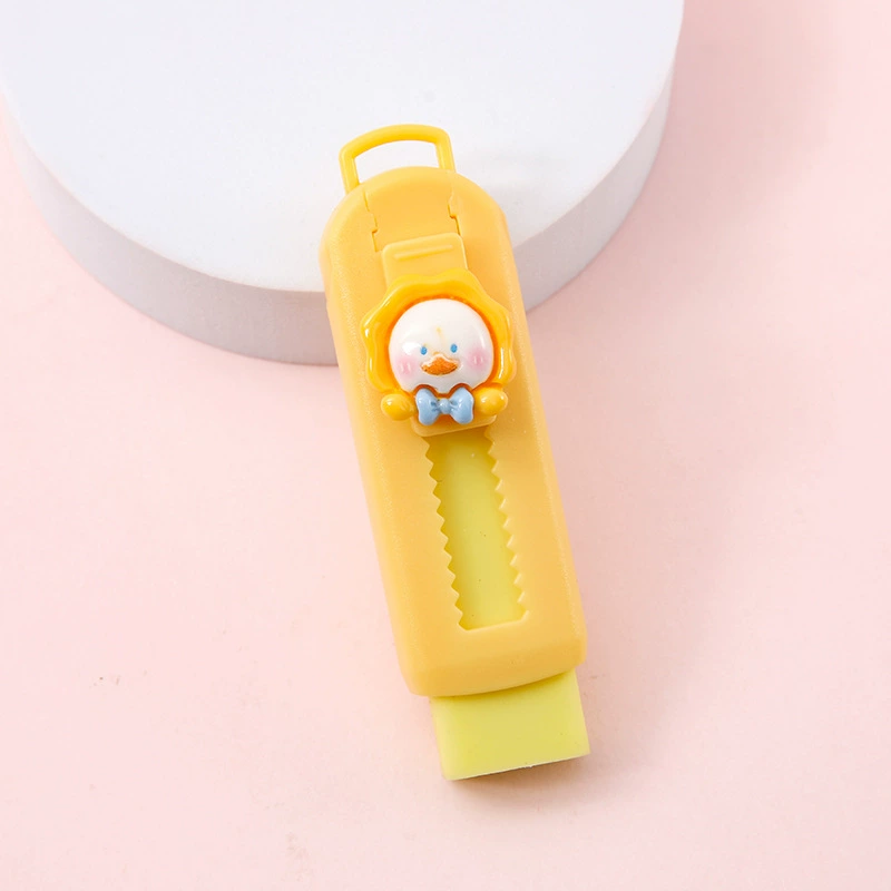 Cartoon Eraser Set — Multi-design Push‑Pull & Novelty Erasers, School Stationery Pack