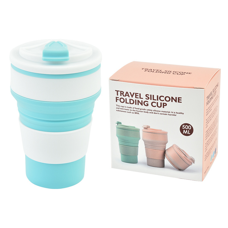 500ML 파란색과 흰색