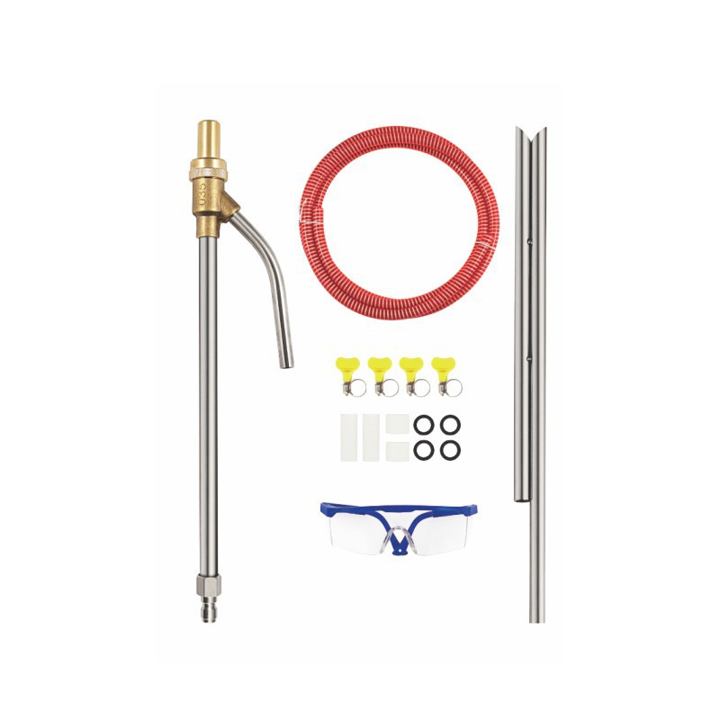 1/4 빠른 삽입 모래 폭파 총 세트 (빨간 호스)
