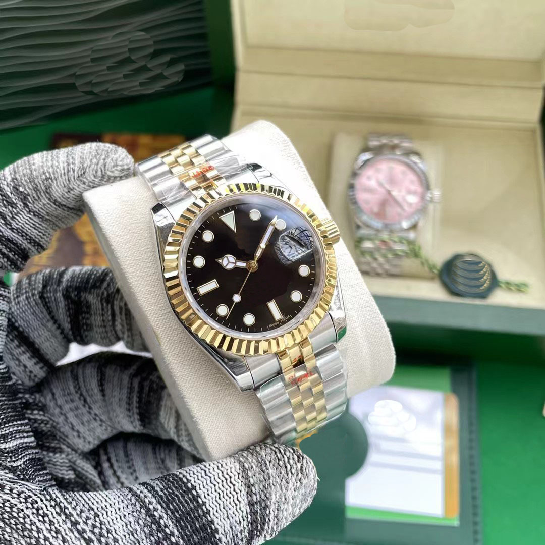 Seven-Color In-Stock Foreign Trade Stainless Steel Men's Log Watch Foreign Trade Submariner Women's Green Watch Wholesale