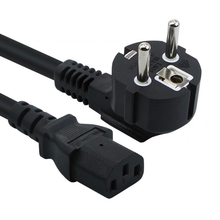 供应VDE欧规电源线带插头 三芯欧标电脑主机显示器水壶品字尾通用