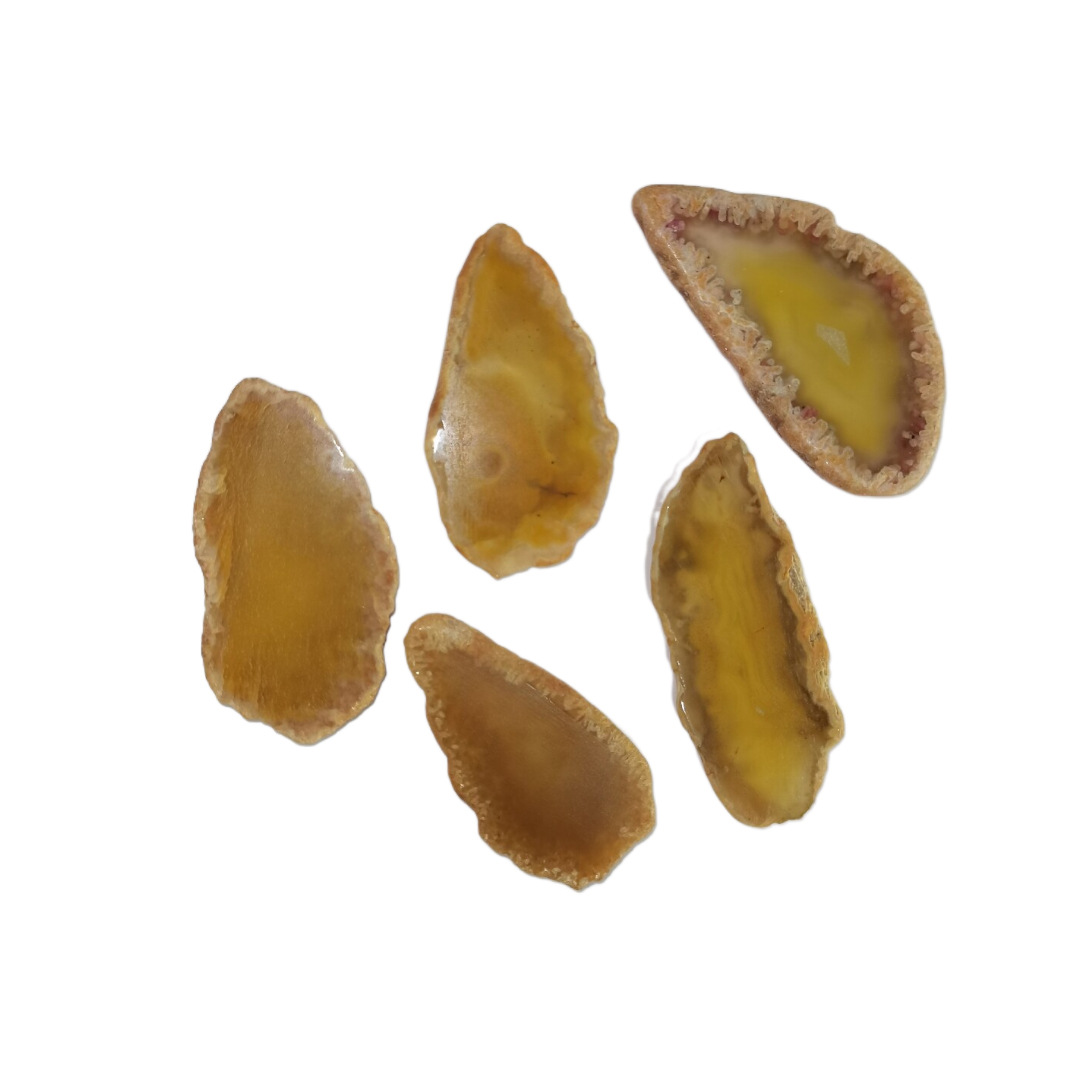 Tiktok natural piedra cruda rebanada ágata paisaje color carillón de viento pieza colgante no agujero pieza de ágata