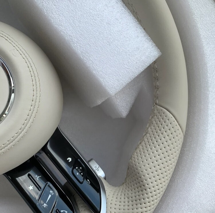 Mercedes-Benz genuine leather AMG steering wheel assembly for C-Class, E-Class, S-Class, modified dragonfly-style steering wheel assembly, upgrade for older models