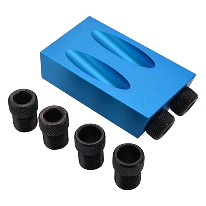 Carpintería localizador de agujero oblicuo 15 "carpintería perforación localizador agujero oblicuo posicionamiento taladro azul gris