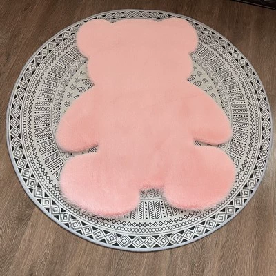 Детский коврик-заяц, милый плюшевый игровой коврик, размеры 45×60–180×240 см