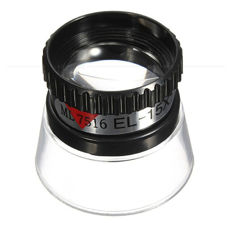 15 раз портативный цилиндр пластик Настольный увеличительное стекло часы Ремонт чертеж карта ювелирные изделия Ремесло осмотр античный идентификация