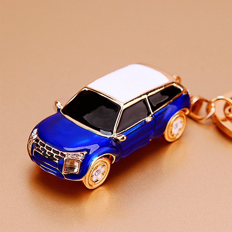 Plating, Inlay Design Cute Style Cute Car Alloy Plating Inlay Rhinestones Unisex Keychain 1 Piece