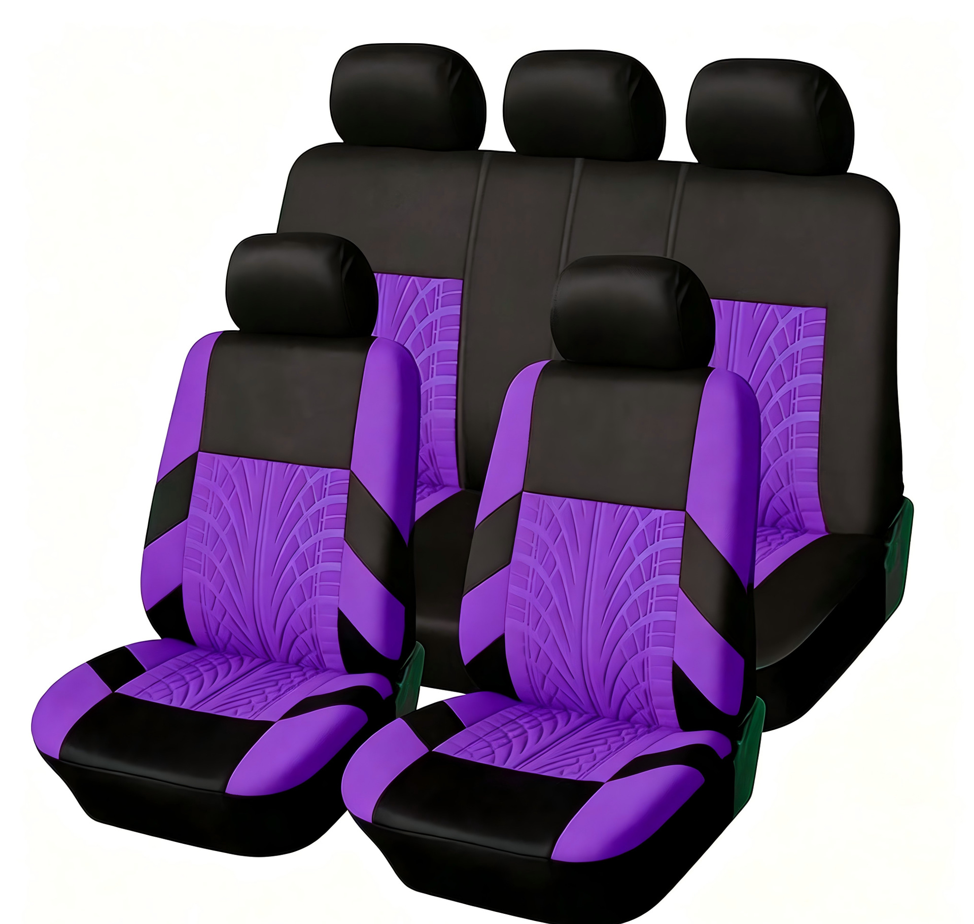 Cross-Border Hot-Selling Tire Pattern Embossed Knitted Fabric Four-Season Universal Car Seat Cover and Cushion Manufacturer Wholesale Amazon