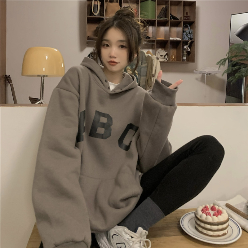 Warm autumn retro hoody